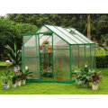 6mm Twin-wall Small Polycarbonate Sheet Greenhouse Sturdy Aluminum Framing 6' X 8' Re0608